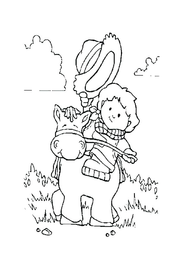 600x841 Coloring Pages Horse People Coloring Pages Little People Coloring