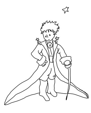 345x430 Click The Little Prince Coloring Page For Printable Version