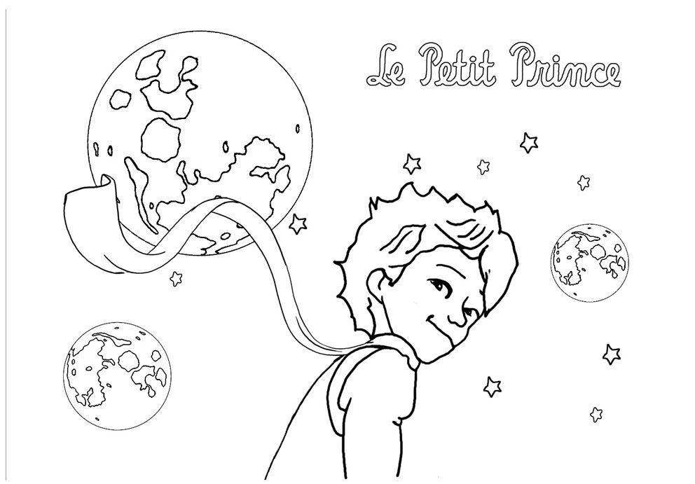 992x691 Coloriage Le Petit Prince Der Kleine Prinz