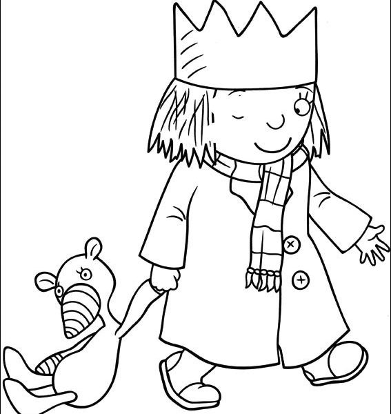 567x600 Little Princess Colouring Pages Little Princess Coloring Pages