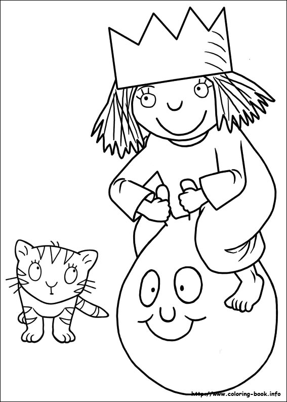 567x794 Little Princess Coloring Picture
