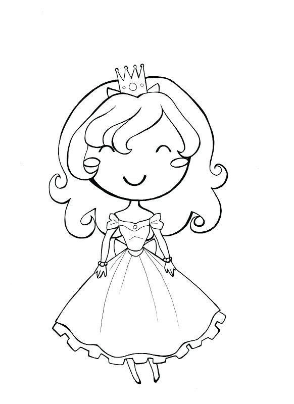 582x800 Little Princess Coloring Pages