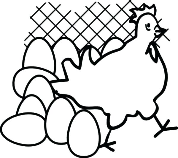 600x530 Hen Coloring Pages Hen Coloring Page Hen Colouring Pages Free