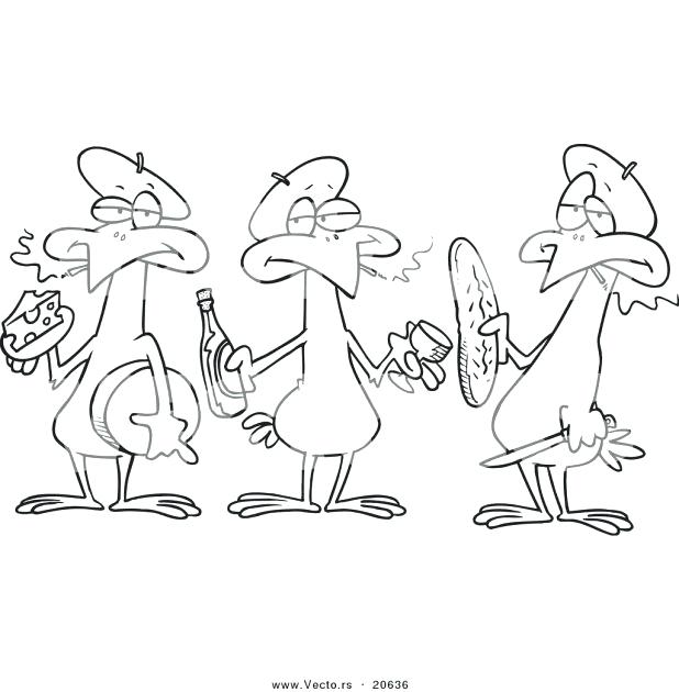 618x630 Great Marvellous Little Red Hen Coloring Page Print French Hens