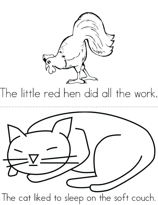 599x776 Hen Coloring Page Little Red Hen Coloring Page My Little Red Hen