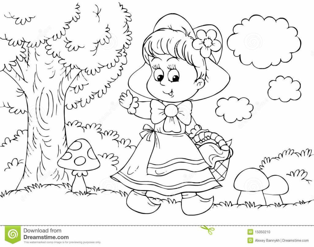 1024x806 The Best Little Red Riding Hood Coloring Kids Pict For Page Ideas