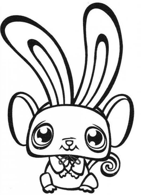 600x826 Long Eared Bunny Little Pet Shop Coloring Pages Batch Coloring