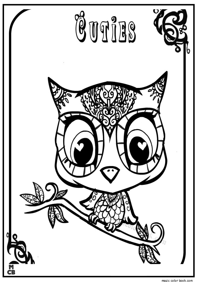 685x975 Cuties Littlest Petshop Coloring Pages Free Online