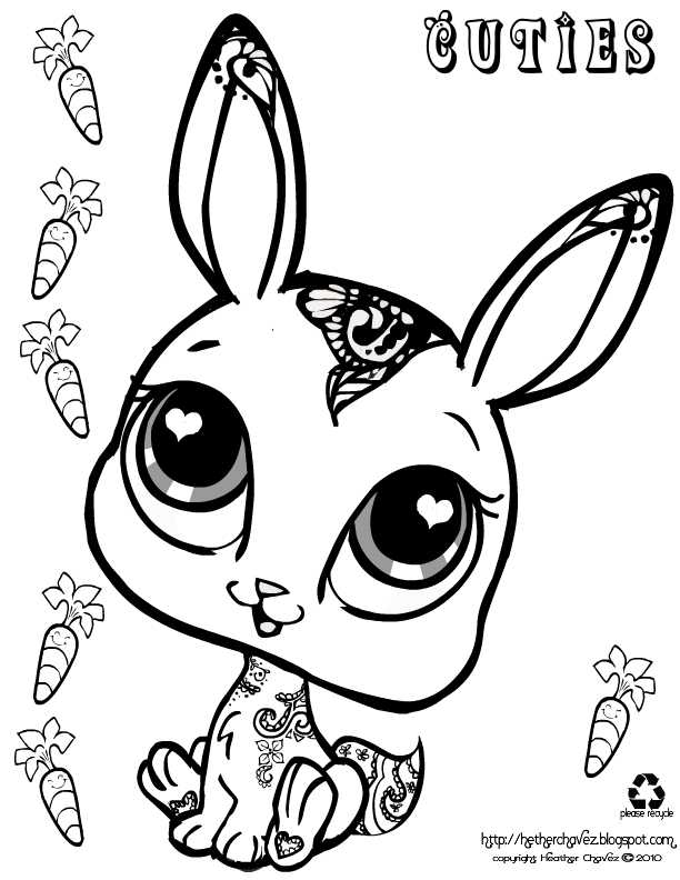 612x792 Littlest Pet Shop Cuties Coloring Pages
