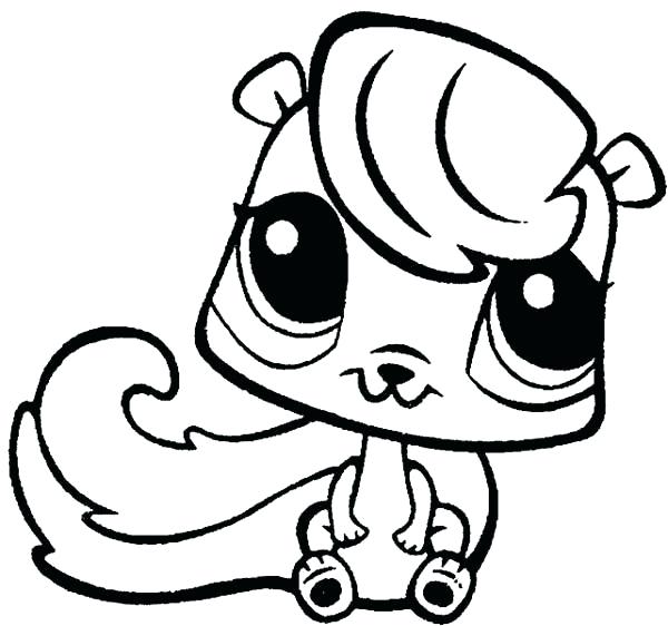 600x562 Lps Coloring Pages Stunning Littlest Pet Shop Coloring Pages