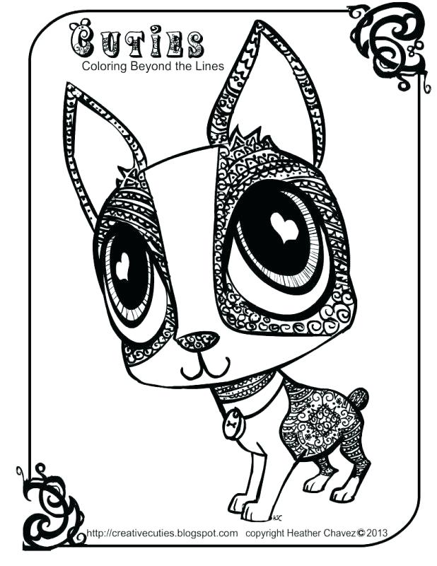 618x800 Lps Coloring Pages Creative Cuties Dog Cutie Coloring Page Pages