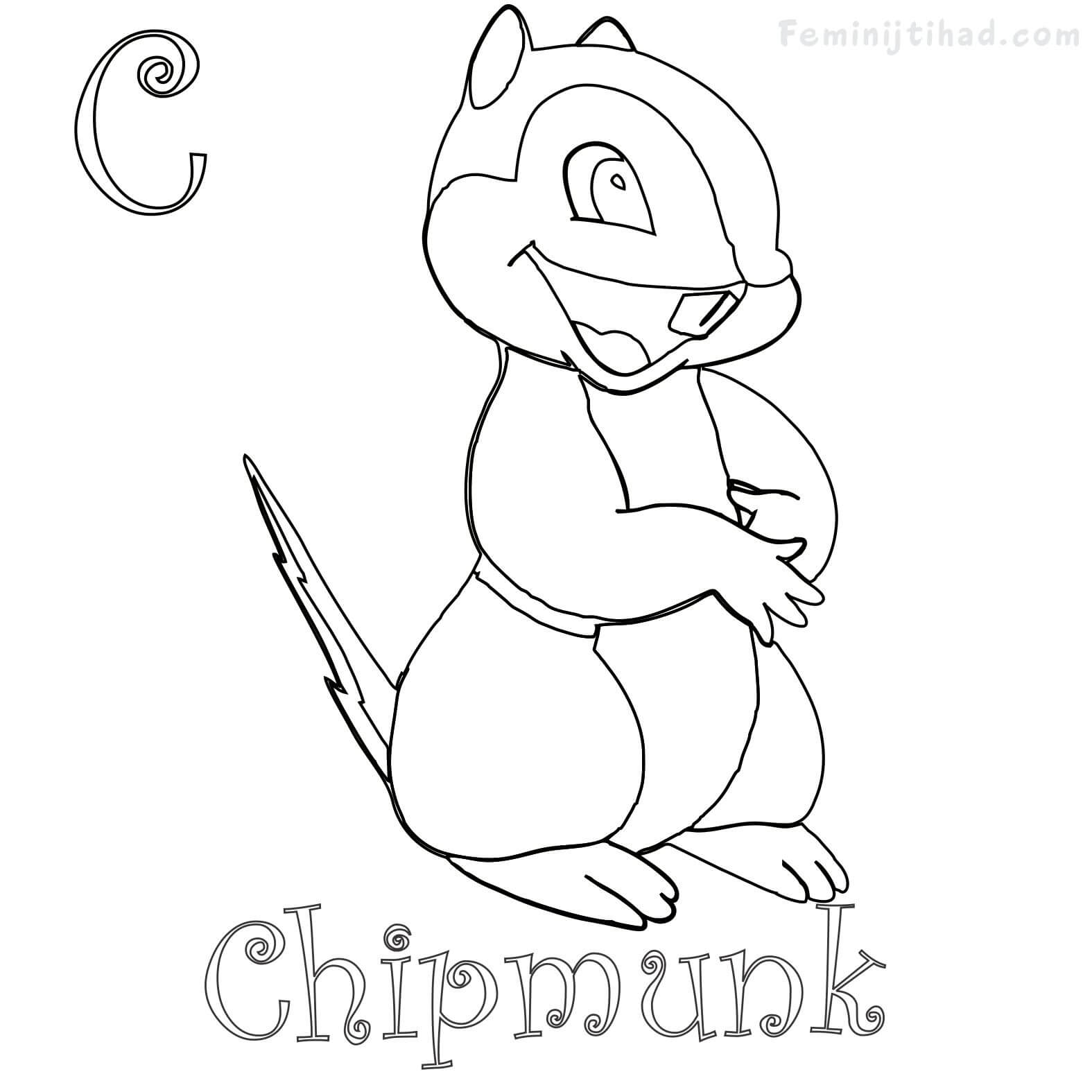 1575x1575 New Chipmunk Coloring Pages To Print For Kids