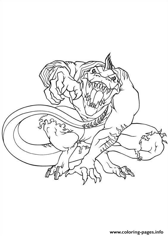 565x792 Ultimate Spiderman Lizard Coloring Pages Printable