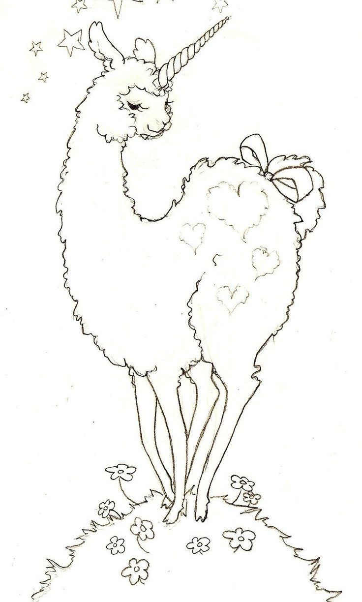 736x1224 New Llama Coloring Pages On Line Drawings With Llama Coloring