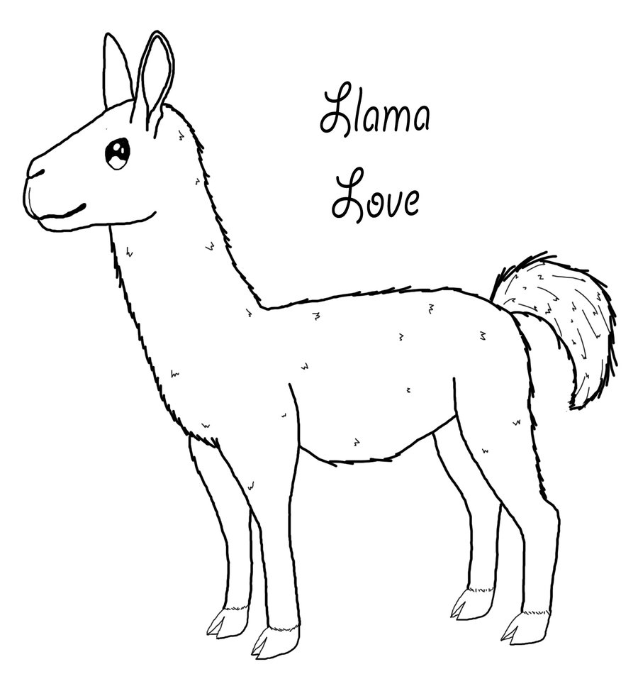 900x950 Unique Llama Page To Color Collection Printable Coloring Sheet