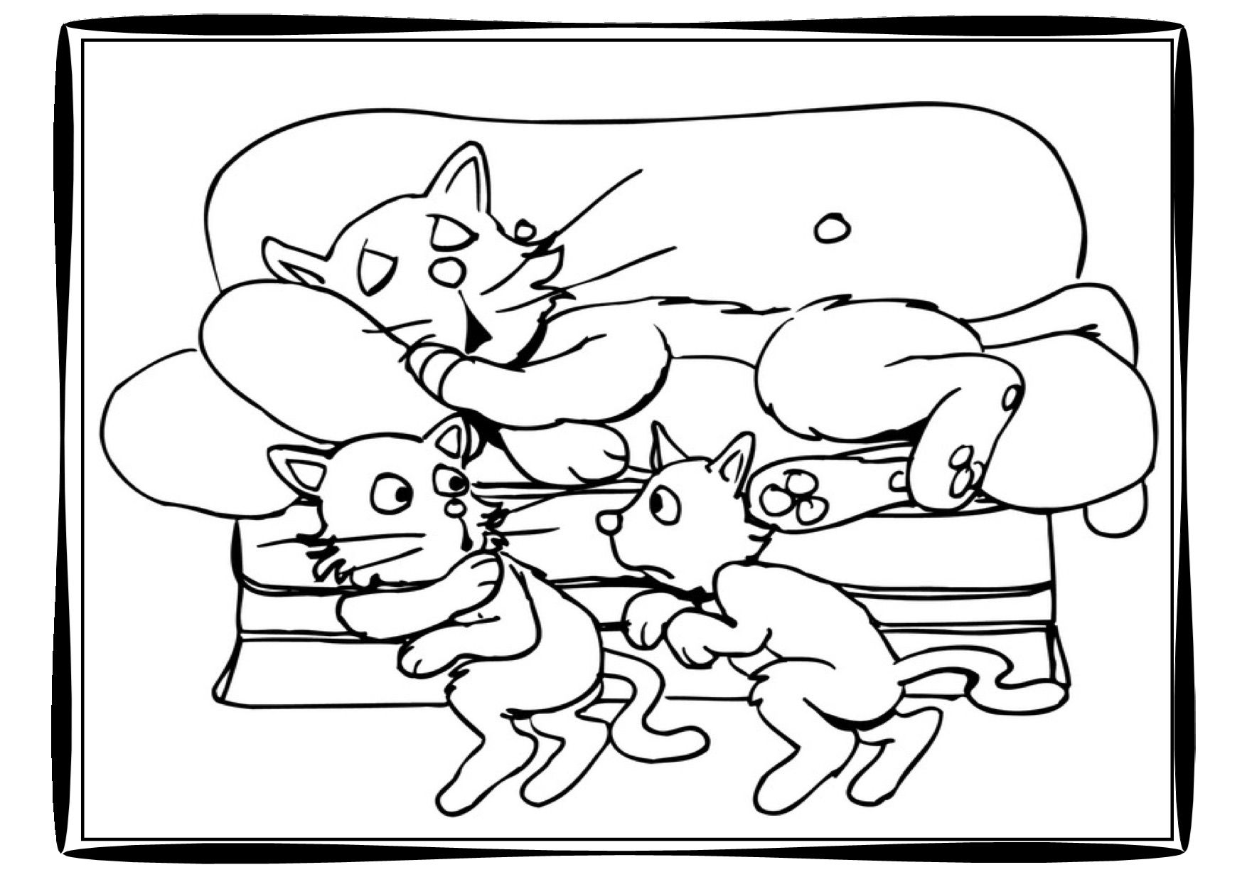 1754x1240 Fascinating Cat Coloring Page Teacher Worksheets Picture For Crazy