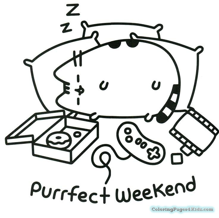 736x732 Pusheen Coloring Pages Educational Coloring Pages