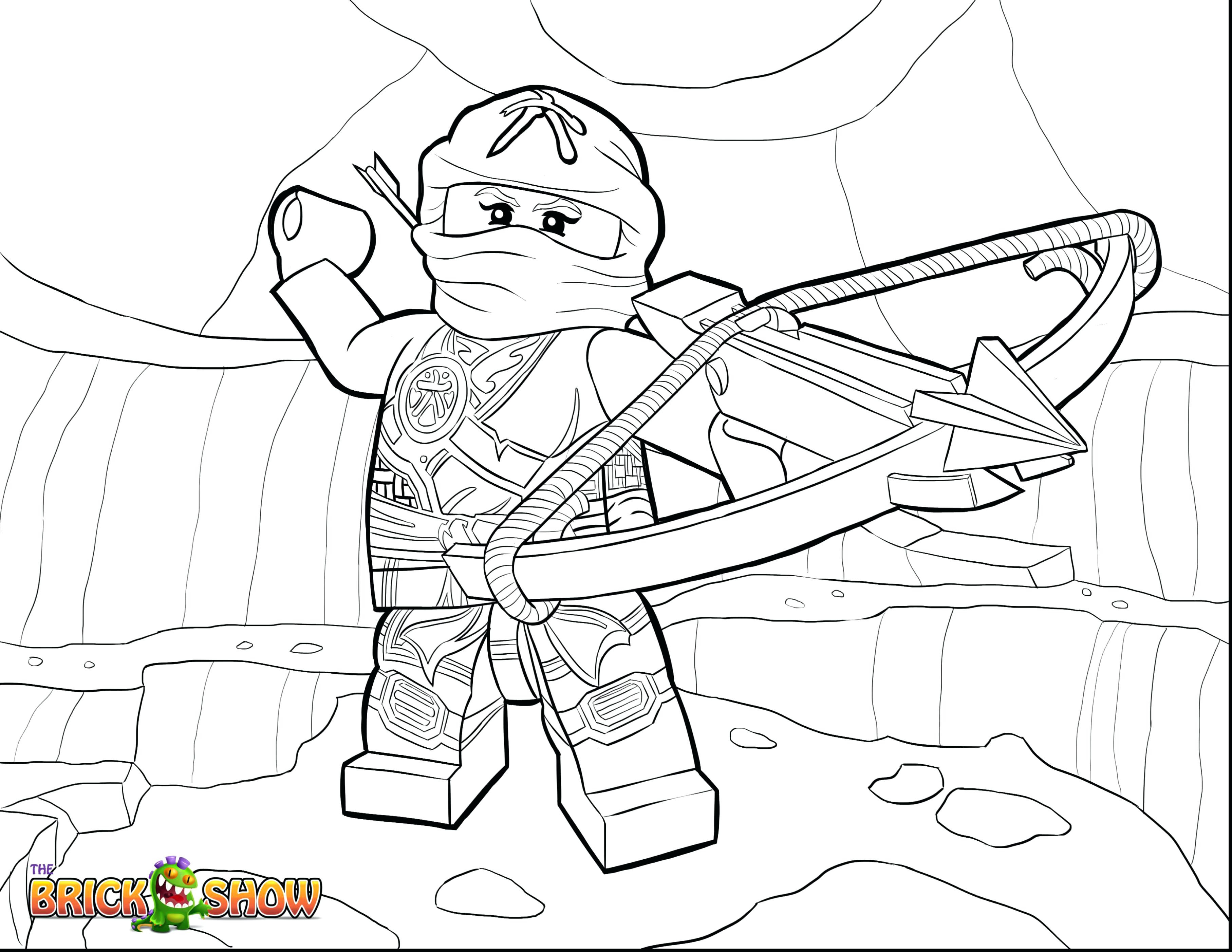 3630x2805 New Coloring Pages Ninjago Printable Lloyd Garmadon Of Lego Kai Kx