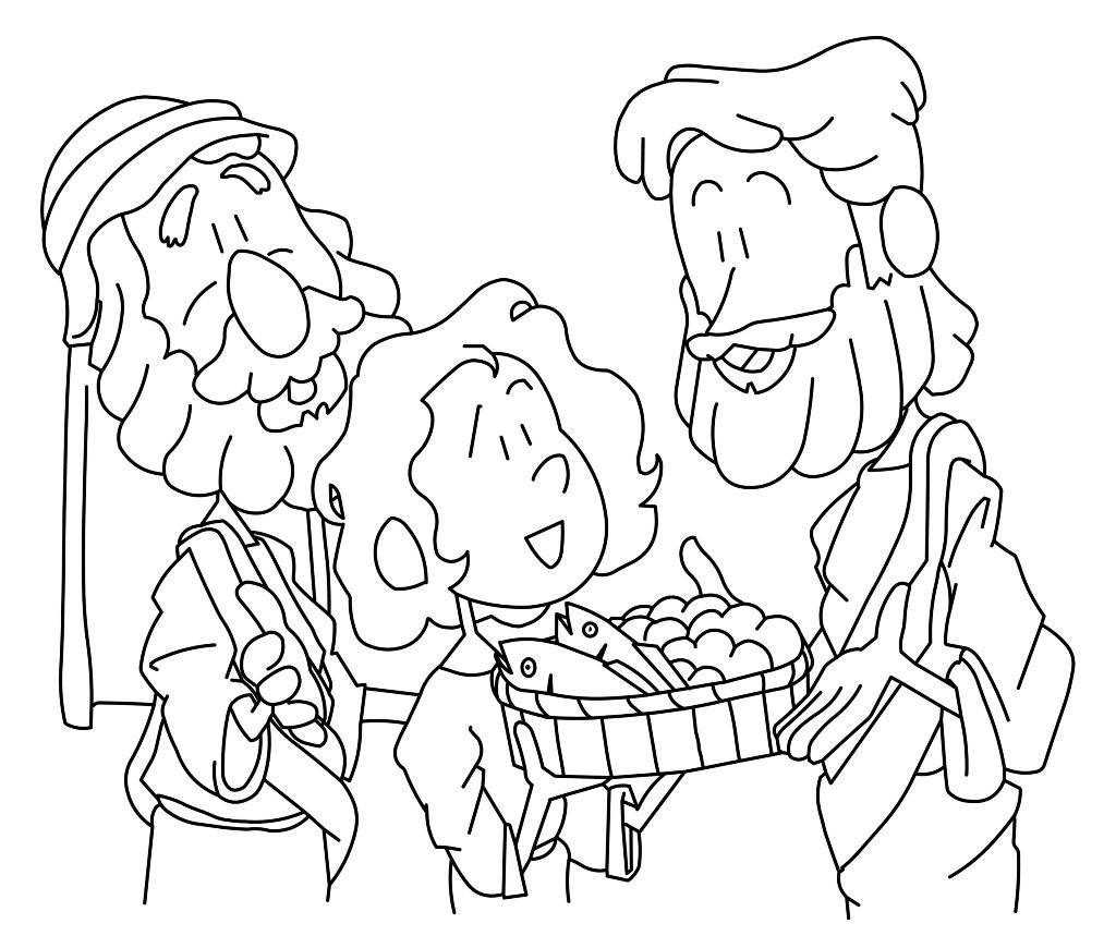 1024x870 Loaves And Fishes Coloring Pages