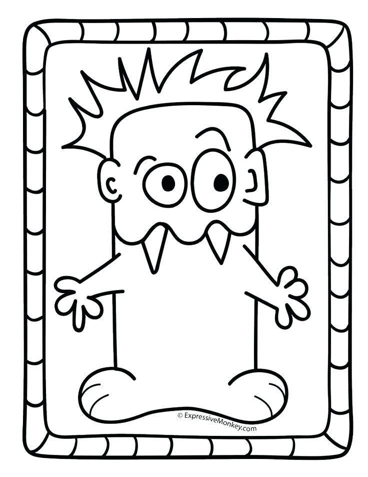 736x952 Loch Ness Monster Coloring Pages Color This Monster And Other