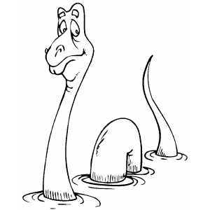 300x300 Loch Ness Monster Coloring Sheet