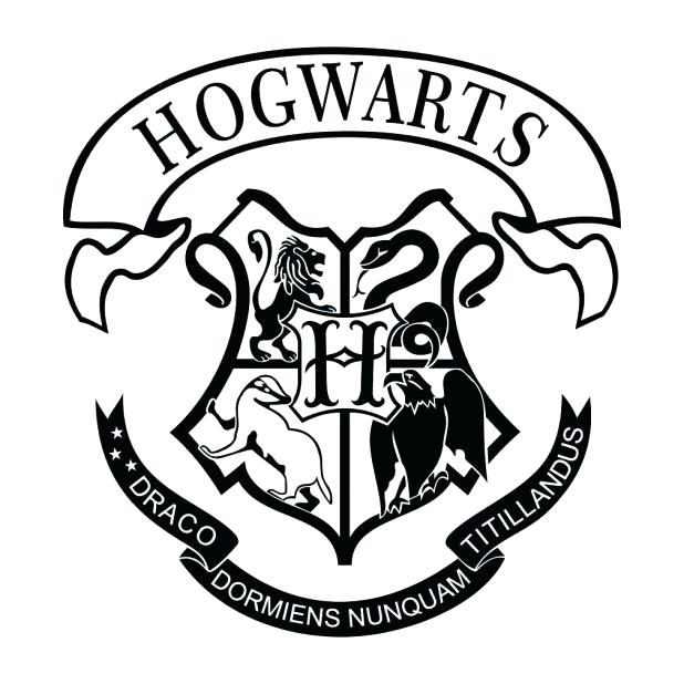 618x618 Hogwarts Crest Coloring Page Pin Drawn Log Breathtaking
