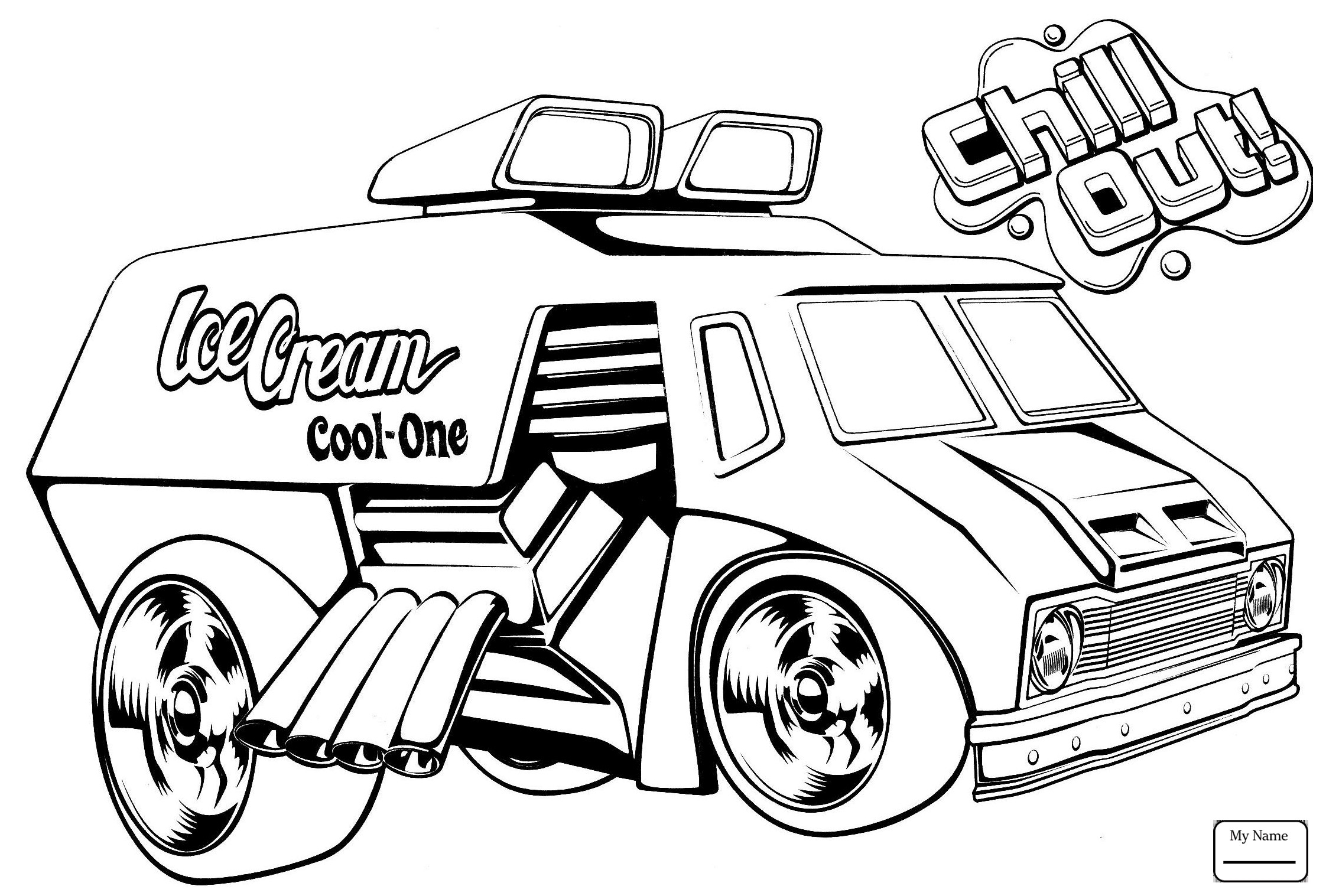 2244x1517 Hot Wheels Ice Cream Truck Coloring Pages Download Coloring