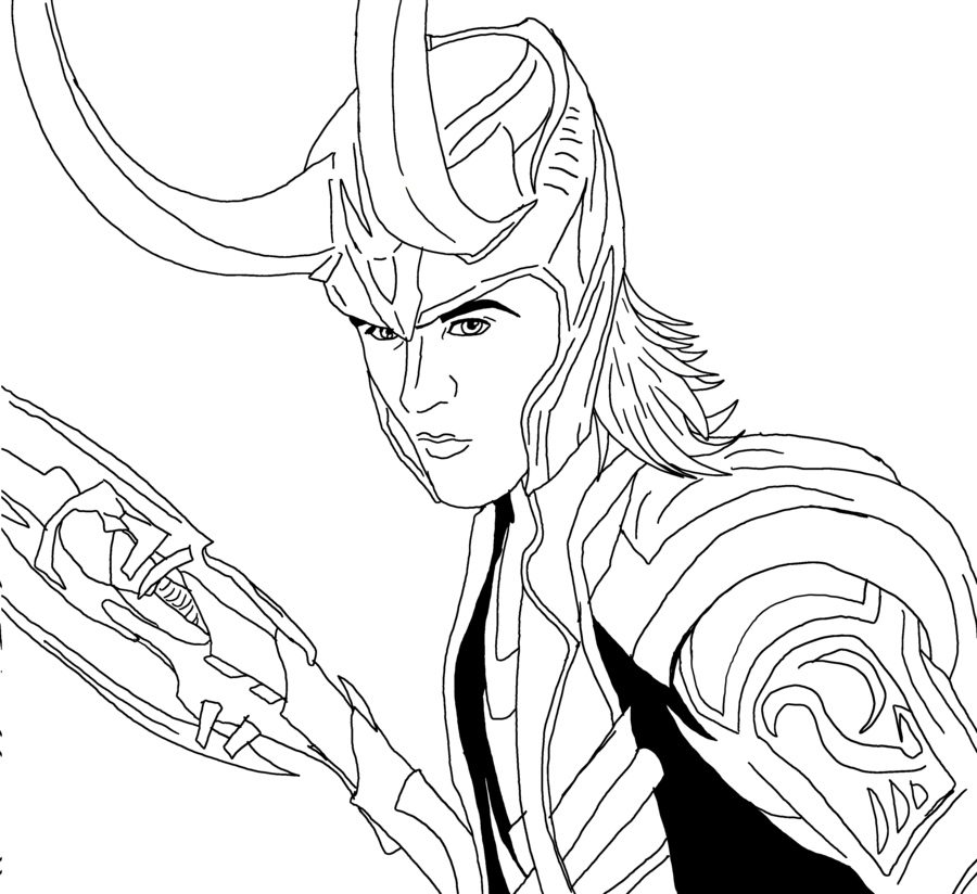 Loki Coloring Pages at GetDrawings | Free download