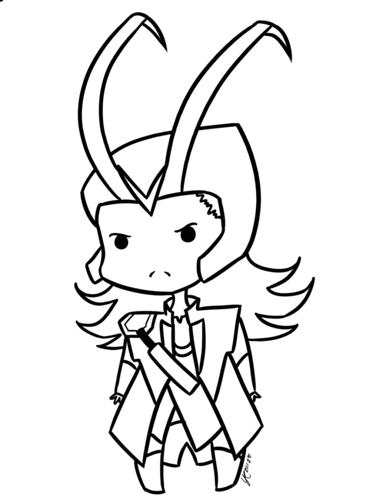 784x1024 Loki Coloring Pages Marvel At Chibi Get Bubbles
