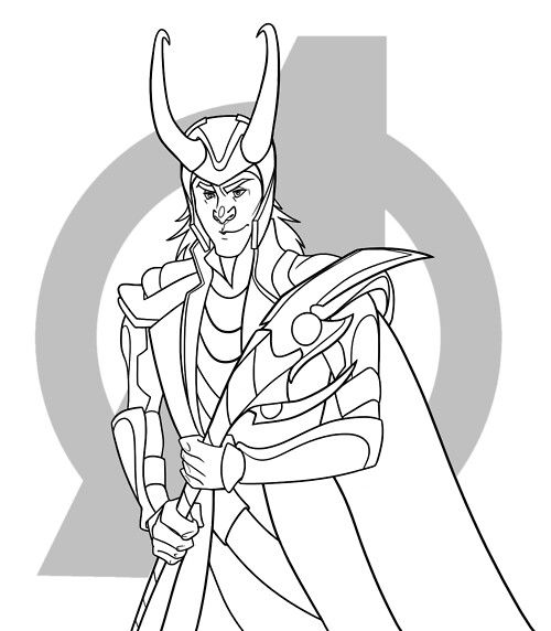 500x572 Loki Coloring Page Loki Fanart, Funny Memes, And Tumblr