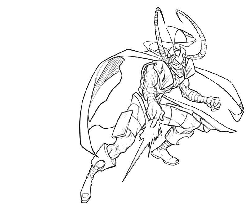 800x667 Avengers Coloring Pages Loki Attack Bw In Coloring Pages