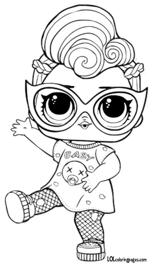 505x888 Grunge Grrrl Series L O L Surprise Doll Coloring Page New Baby