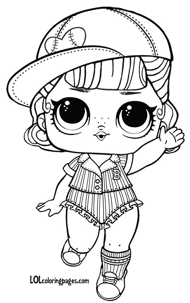 642x1024 Short Stop Series Wave L O L Surprise Doll Coloring Page