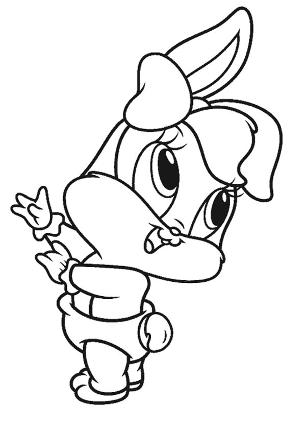 600x848 Lola Bunny Coloring Page Pertaining To Baby Looney Tunes