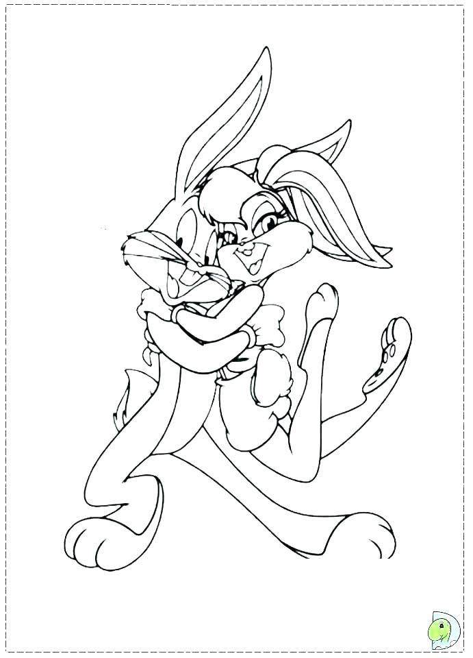 691x960 Lola Bunny Coloring Pages Bugs Bunny Coloring Page Baby Bunny