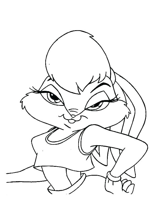 600x834 Lola Bunny Coloring Pages Bunny Coloring Pages Drawing Baby Bugs