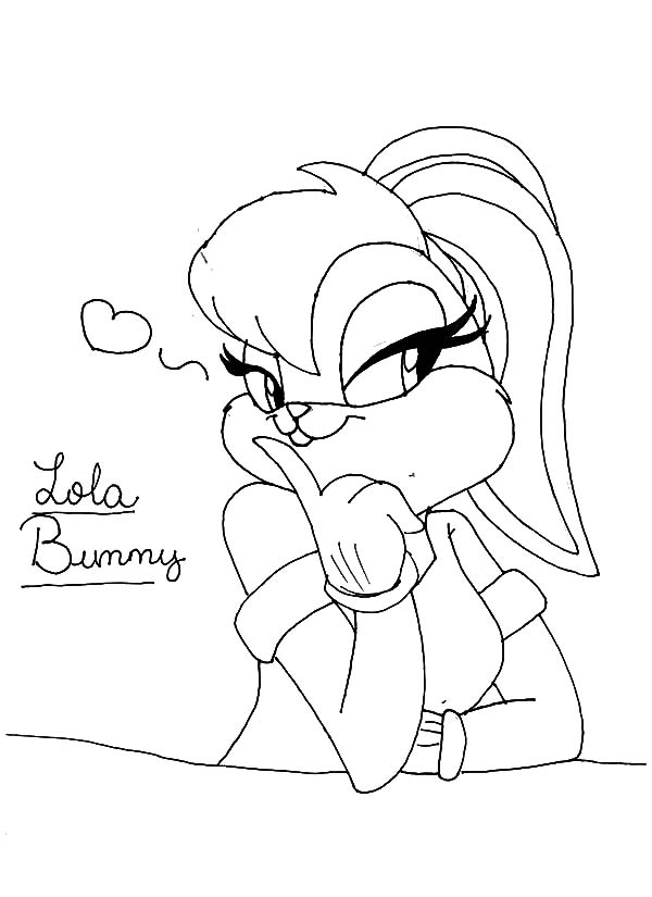 600x825 Sweet Baby Lola Bunny Coloring Pages