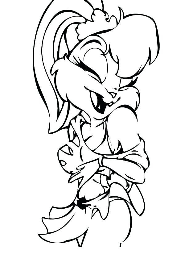600x852 Baby Lola Bunny Colouring Pages Laugh Out Loud Coloring Fuhrer