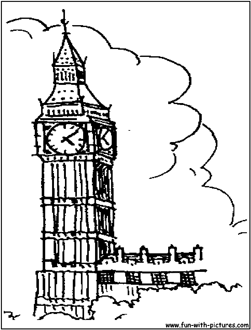 800x1050 Big Ben In London Coloring Pages Big Ben And Big