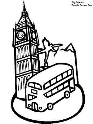 300x400 Big Ben Clock Tower London Coloring Pages Cultures
