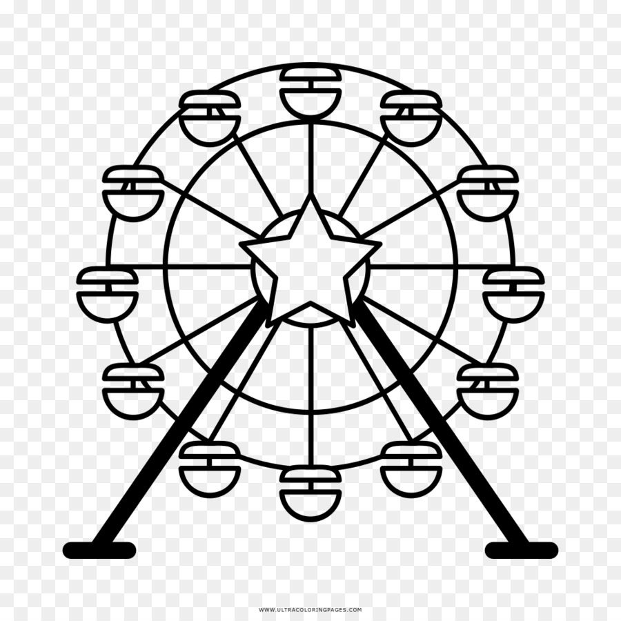 900x900 Ferris Wheel Drawing London Eye Clip Art