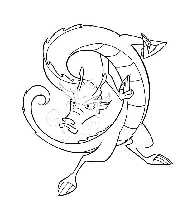 600x686 American Dragon Jake Long Coloring Pages Nice Sunshine Dragon Long