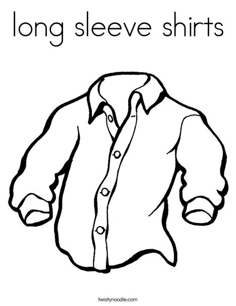 468x605 Long Sleeve Shirts Coloring Page