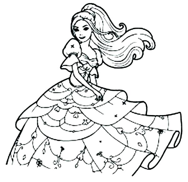 600x582 Barbie Horse Coloring Pages Barbie Coloring Pages Free Barbie