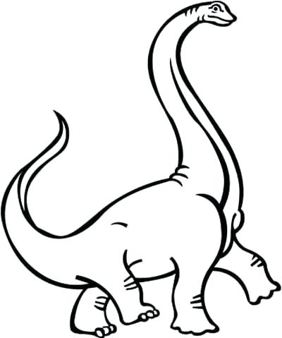 400x479 Long Neck Dinosaur Coloring Page Long Neck Dinosaur Coloring