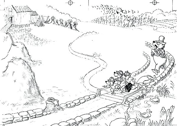 600x430 Coloring Longhouse Coloring Page Bear Country Pages Colouring