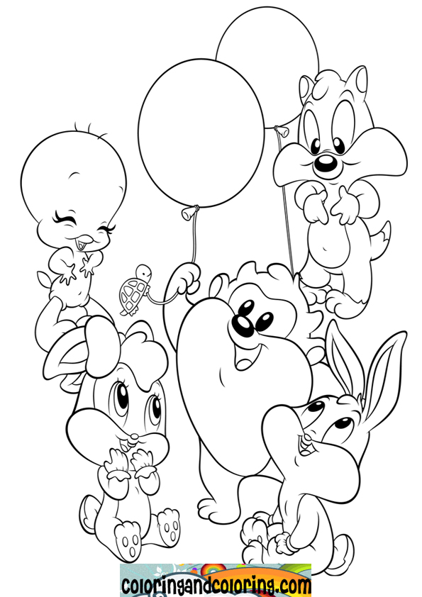 595x842 Free Baby Looney Tunes Coloring Pages