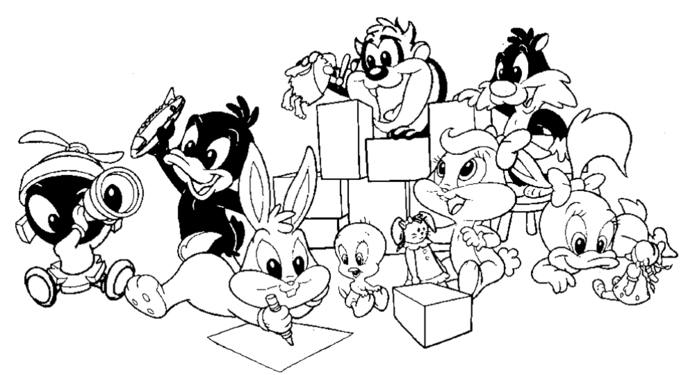 990x540 Baby Looney Tunes Cartoons Printable Coloring Pages
