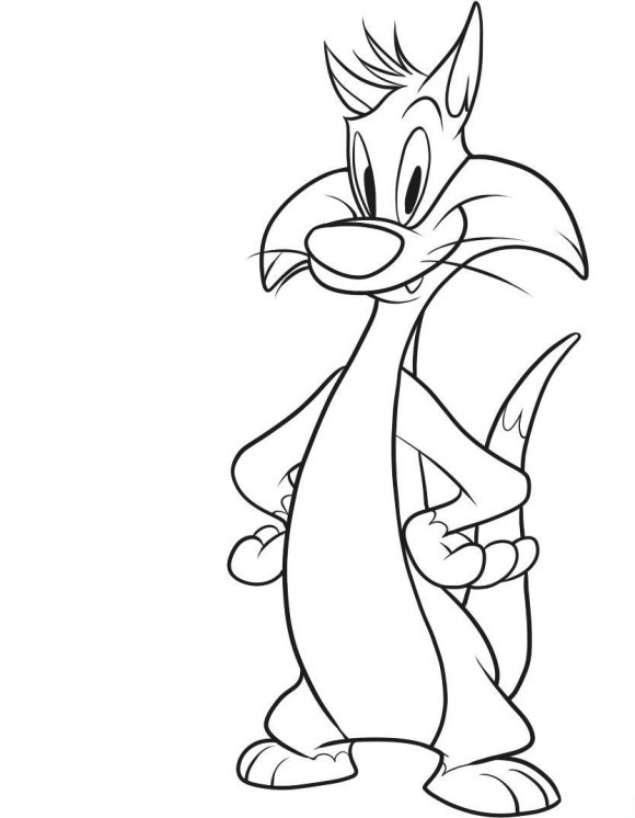 580x746 Tweety Bird Coloring Pages Elegant Looney Tunes Characters