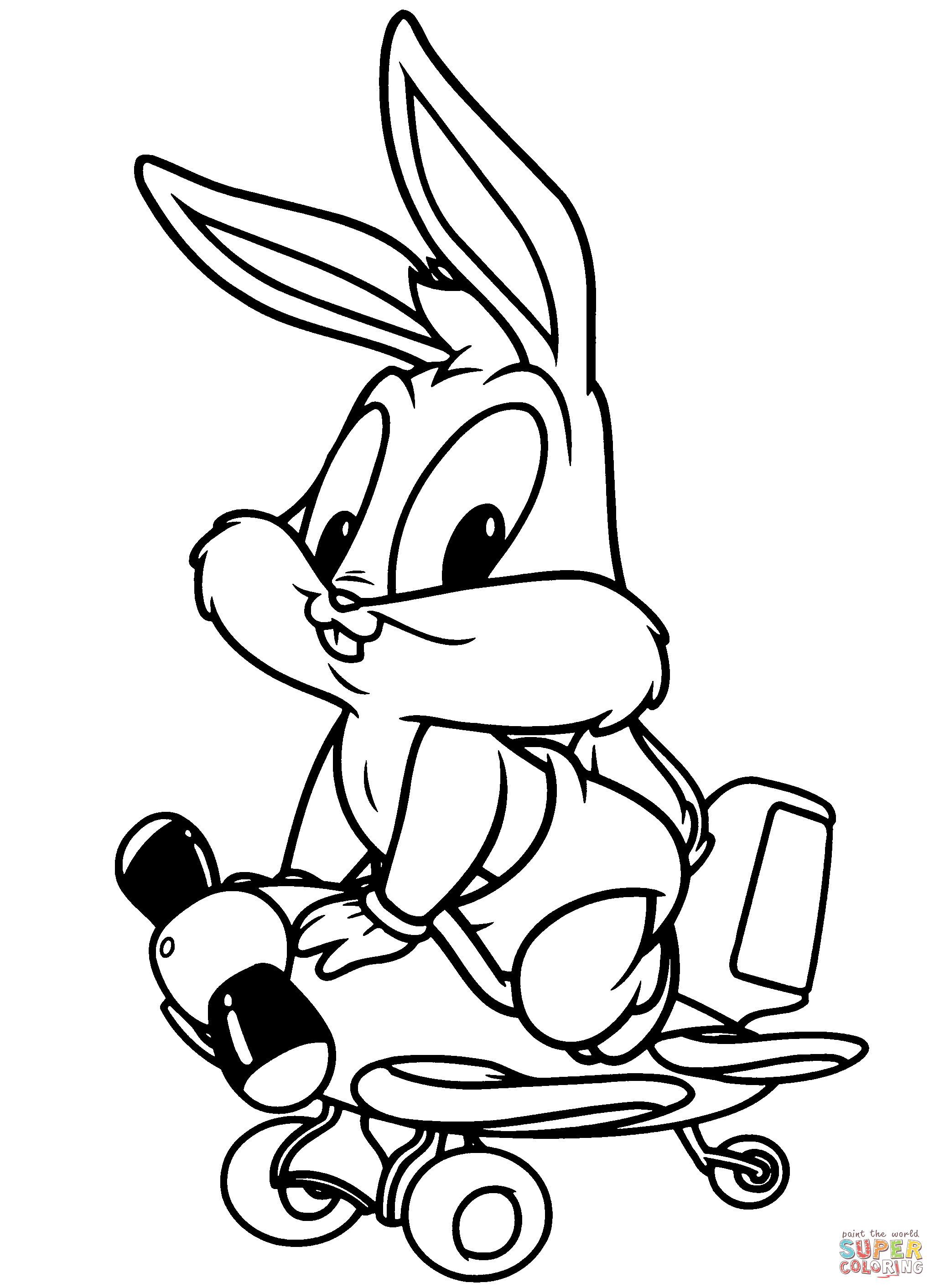 2048x2824 Baby Looney Tunes Lovely Bugs Bunny Coloring Page In Bugs Bunny